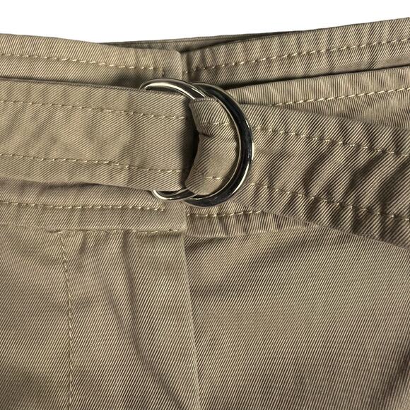 Women's A.P.C. Pleated Belted Straight Leg Khaki Pants EU 36 (US 26/27 Waist) - Picture 5 of 8